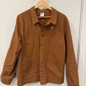 Nike Men's Caramel Brown Twill Shirt Jacket